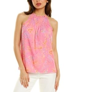 RAMY BROOK Harlie Paisley Halter Neck Tank Top Sz XS